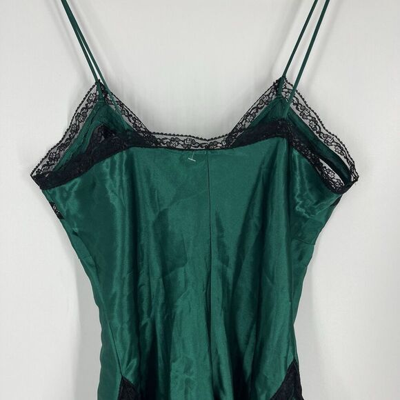 VTG Victorias Secret Gold Label Teddy Lingerie Size Medium Green Snap Crotch - Picture 9 of 10
